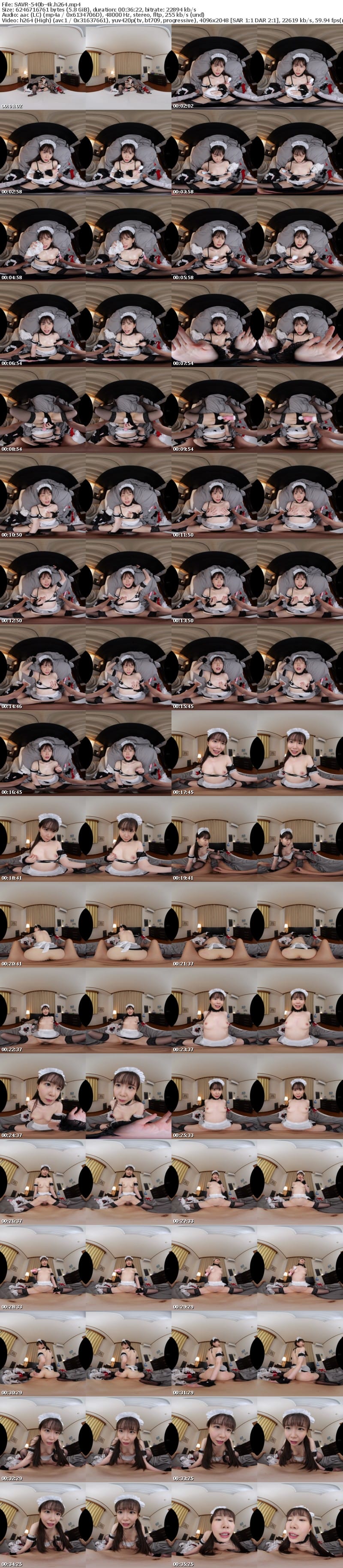 SAVR-540 【VR】真面目で、几帳面で、誠実で、理想的で、変態で。健気なミニメイドはご主人様の手を煩わせないように性を実感する。