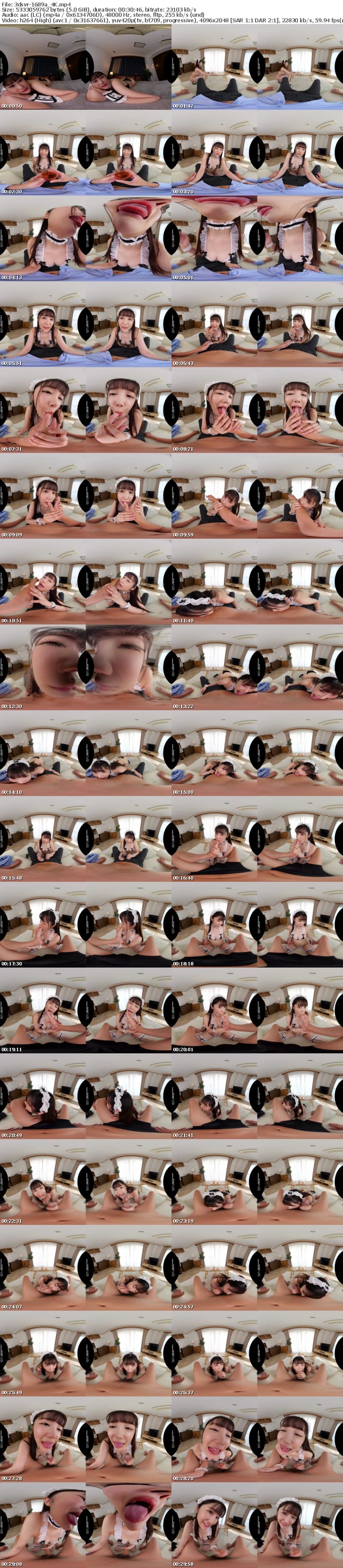 3DSVR-1689 【VR】【8K】（顔面特化・天井特化）で S級に可愛い顔をじっくり見ながら、いつでもどこでも、チンシャブ極上テクニックで ご奉仕してくれるおしゃぶり大好き、妹（いもうと）ランジェリーメイド 椎名小春