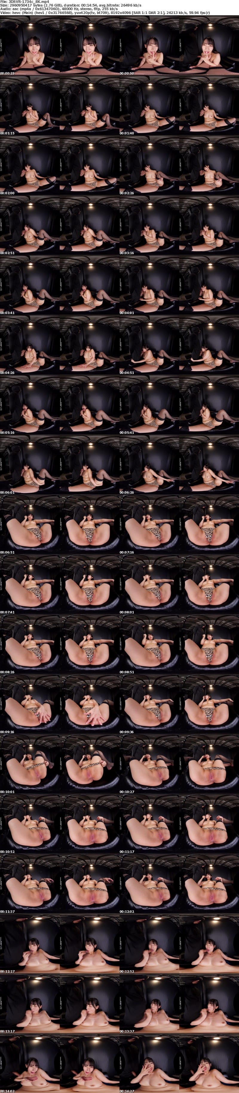 3DSVR-1734 【VR】【8K】ハイパー卑猥アングル 肉厚プリ膣＆デカ尻＆結合部フェチ淫乱ポーズSPECIAL！！！ 宇流木さらら